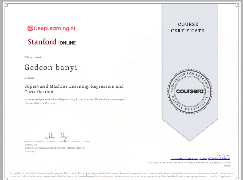 Certificat 1